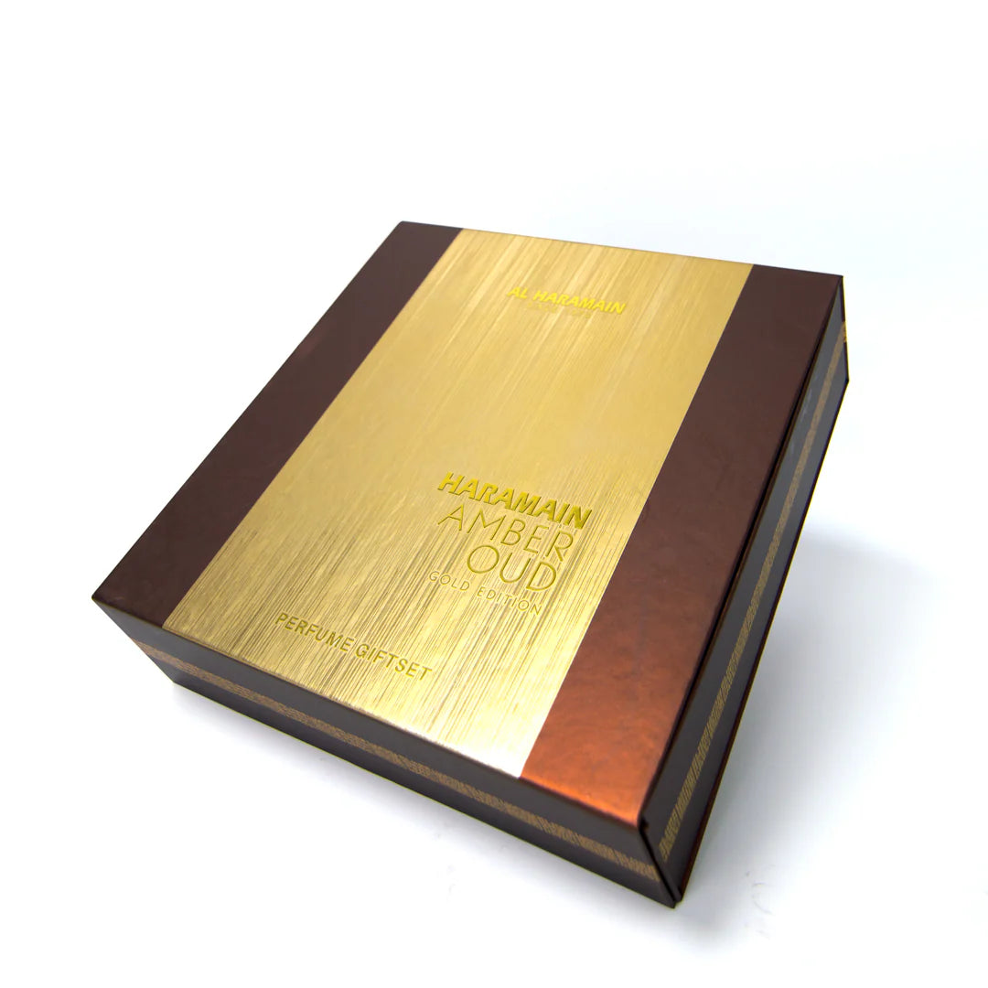 Al Haramain Amber Oud Gold Edition Gift Set – Καθημερινή Πολυτέλεια με Υπογραφή