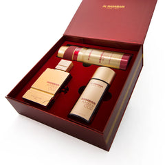 Al Haramain Amber Oud Ruby Edition Gift Set – Το Μυστήριο της Πολυτέλειας σε Ruby Υπογραφή