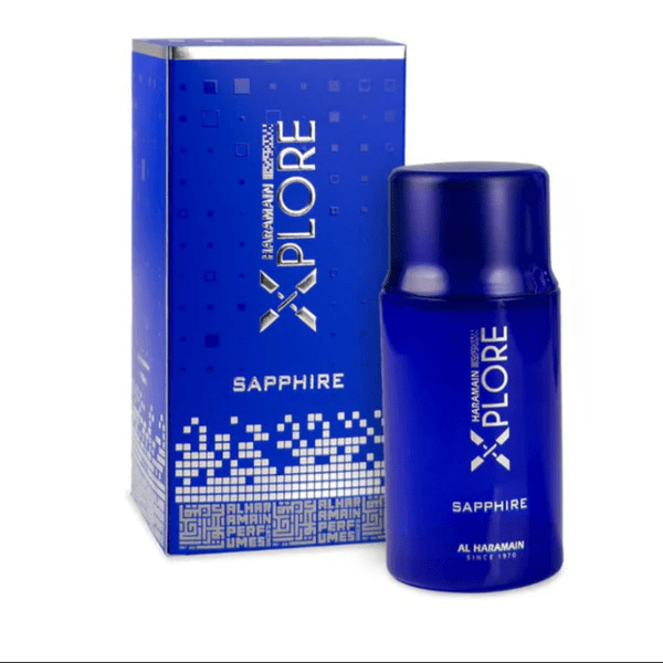 AL Haramain XPLORE sapphire spray 100ML - PERFUMEAL HARAMAIN®The GrBazaar of BrandsAL Haramain XPLORE sapphire spray 100ML