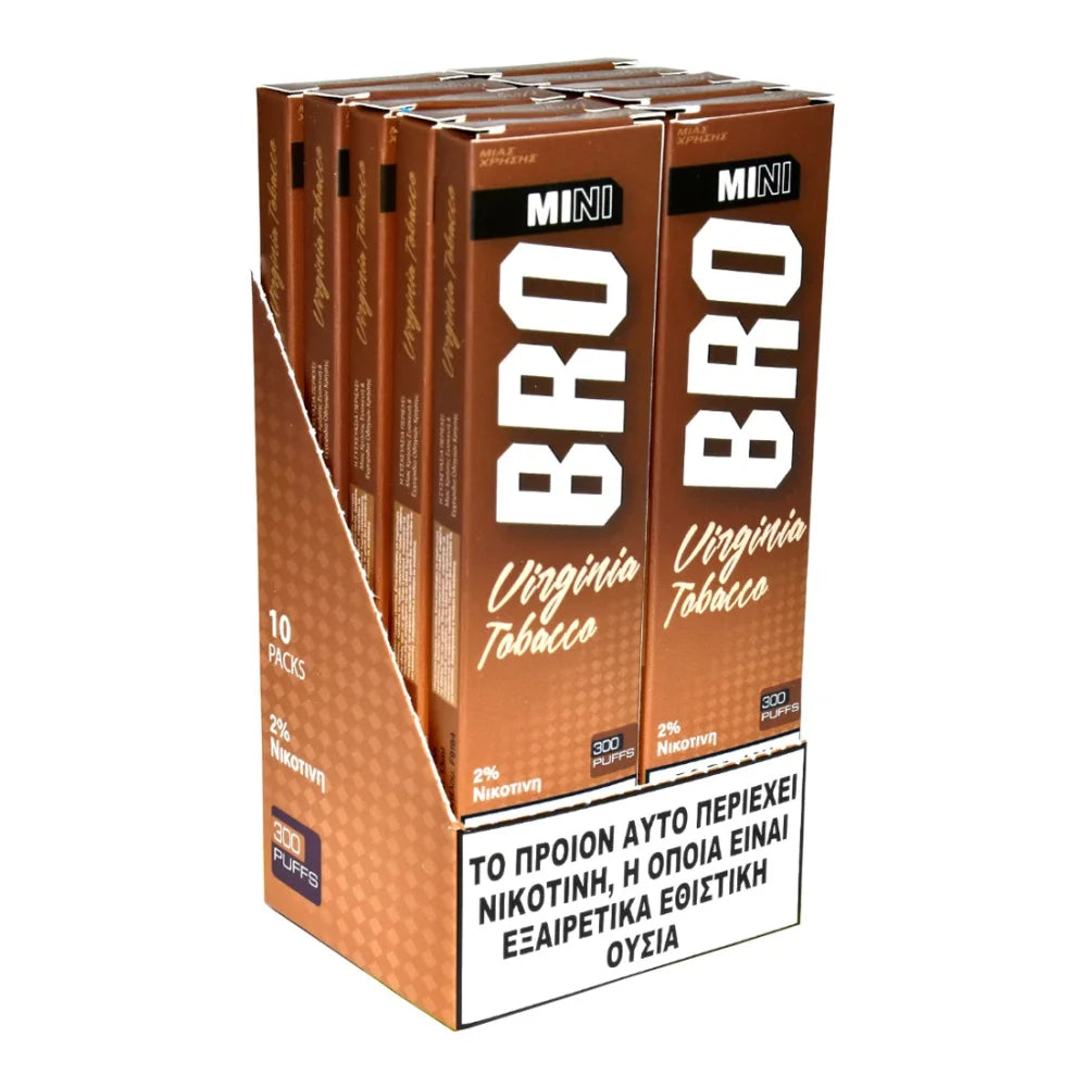 Mini BRO Virginia Tobacco 300 puffs With Nicotine 2%