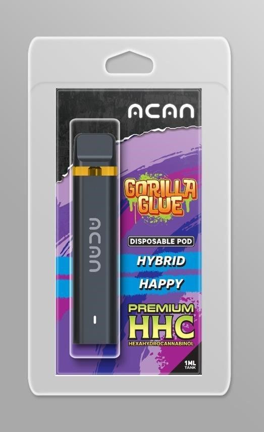 ACAN® HHC Disposable Pods 99% CBD - Gorila Glue - Happy